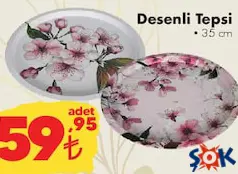 DESENLİ TEPSİ 35 CM